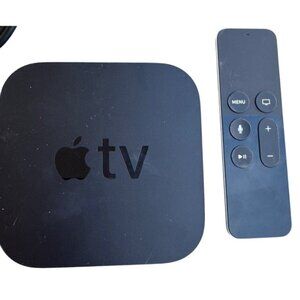 Apple TV 4K 2nd Generation 32 GB Model A2169 W/ Remote, HDMI Cable, Power Cable